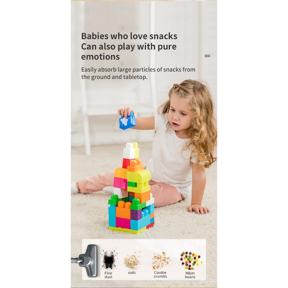 Wireless Powerful Vacuum Cleaner Household Large Suction Small Mite Removal Handheld Ultra-Quiet Car Vacuum Cleaner Hair Remover