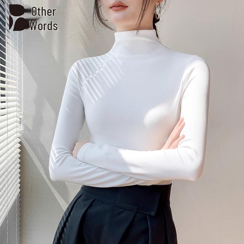 

Women s Brushed Mock Neck Long-Sleeve Base Layer Top L