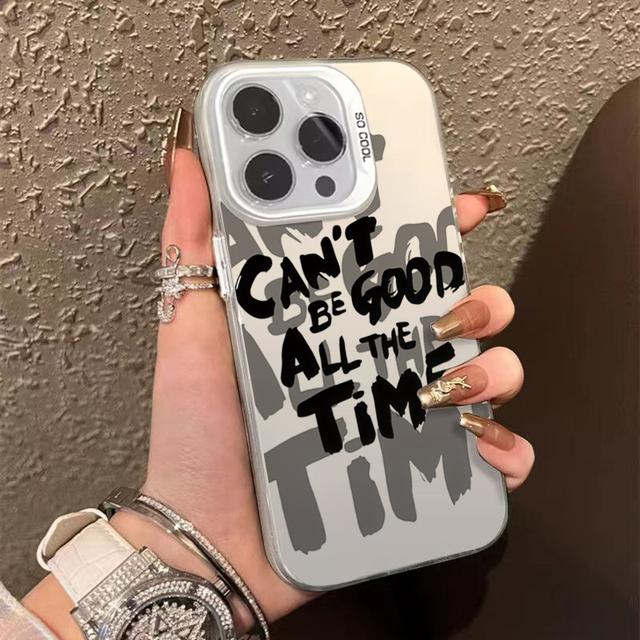 

Двойная тень Личность Беспорядочный английский Телефон Для iPhone 16 Pro Max 15 14 13 12 11 Чехол-накладка Funda Coque Бампер Ракушка for iPhone 16.