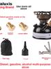 Portable Liquid Fuel Stove - Gasoline Diesel Alcohol Burner Outdoor Camping Picnic Heater with Windscreen
