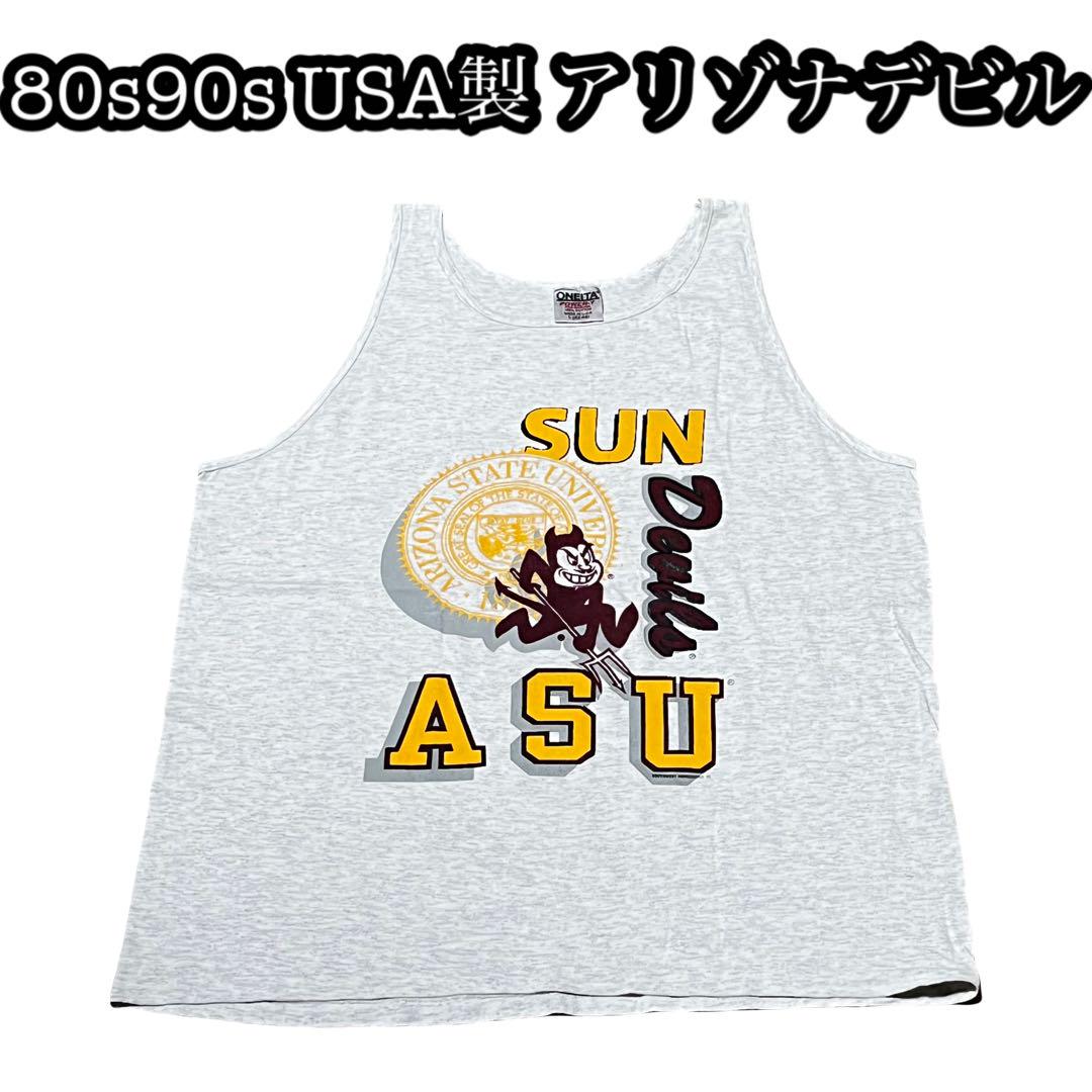 

[Б/У] 80-е 90-е Сделано в США СТАРЫЙ винтажный колледж Аризонский Дьявол