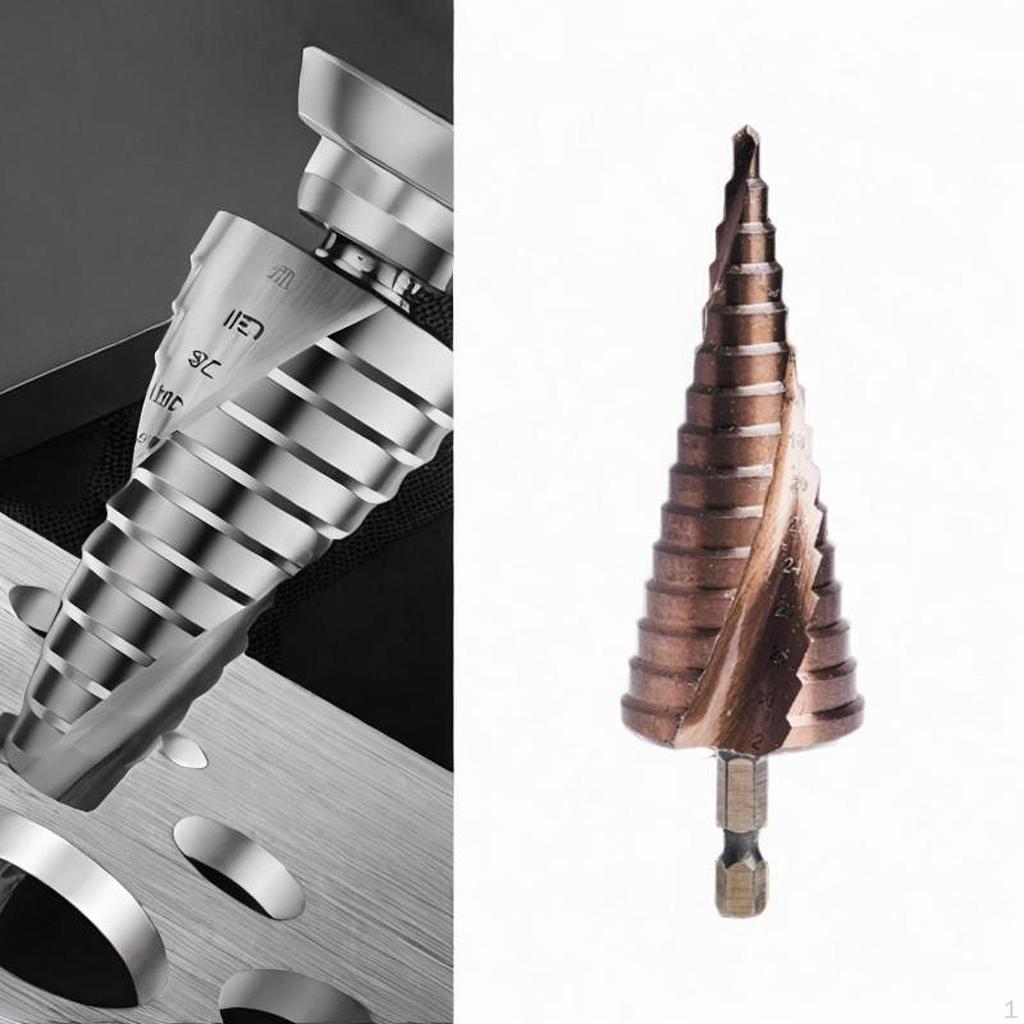 M35 Cobalt Step Drill Bit Replace for Industrial Wood Drilling Hole Woodwork 66mm