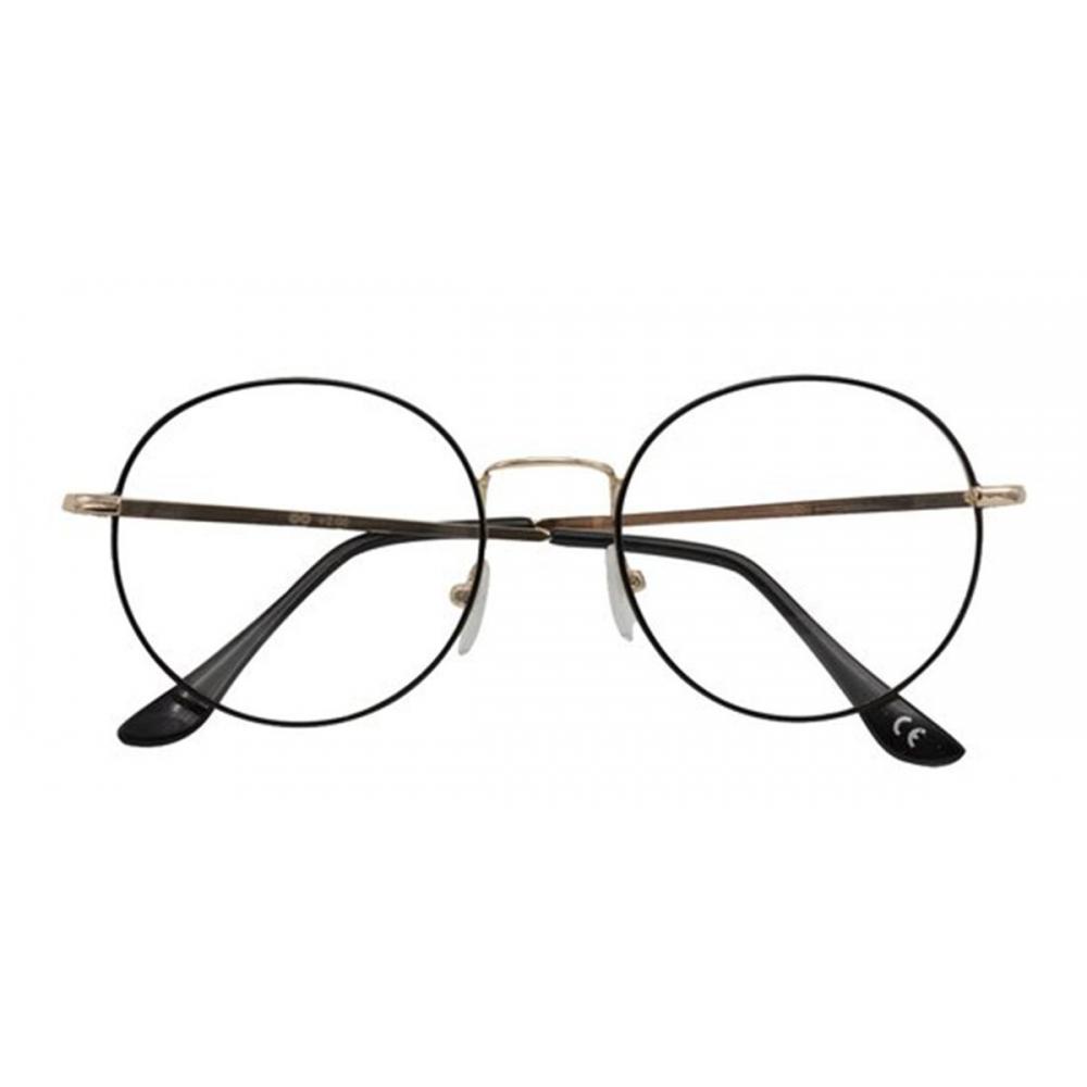 

Croon Ringo Shiny Light Gold Black Unisex Eyeglasses Black/Light Gold/+2.50