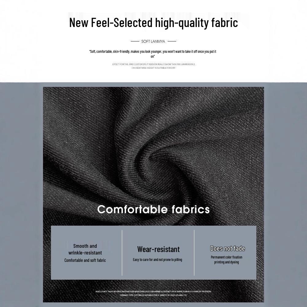 Patchwork Lace Trim High-Waisted Woolen Wide-Leg Pants for Women - Autumn/Winter Plus Velvet Casual Loose Fit.