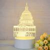 Customize Acrylic 3D Illusion LED Warm White Night Light for Living Room Kids Bedroom Decorative Lamp with USB Power