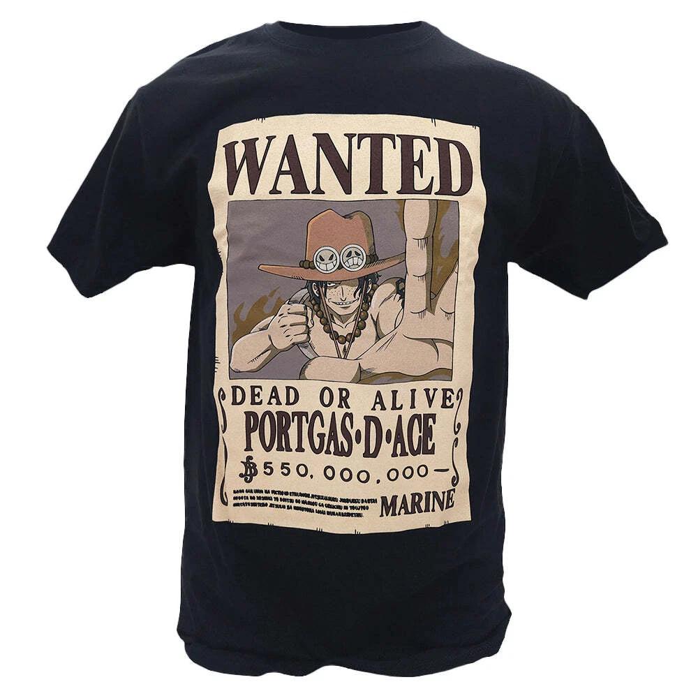 One Piece - Wanted Poster Ace  Men Children s T-shirt Great Eastern Entertainment 140