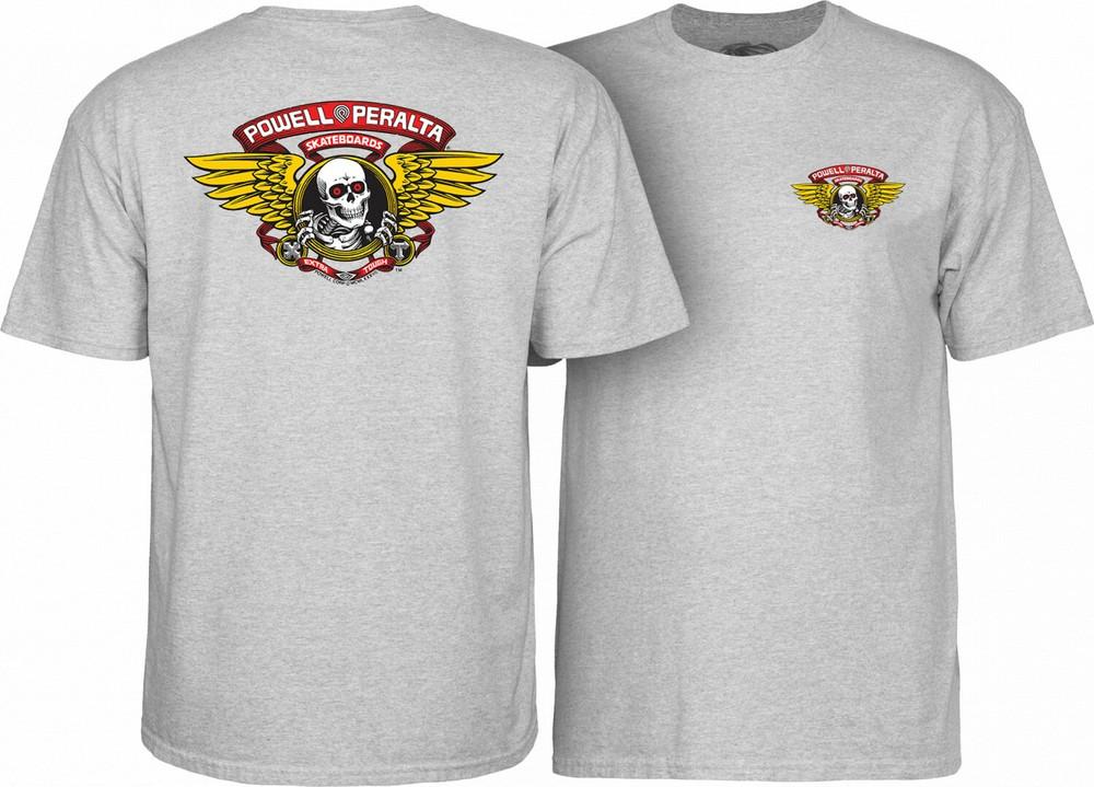 

Powell Peralta WINGED RIPPER Skateboard T Shirt ASH GREY Unisex T-Shirt XL