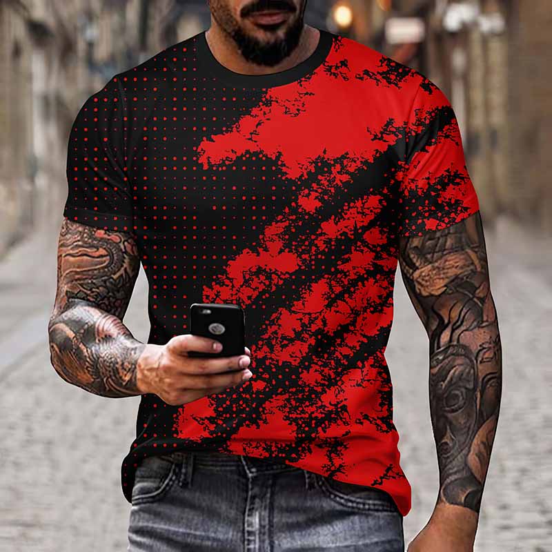 Sommer Mode Männer 3D Druck Tier Löwe Muster Lose T-Shirt Straße Trendy Casual Kurzarm Übergroßen Männlichen