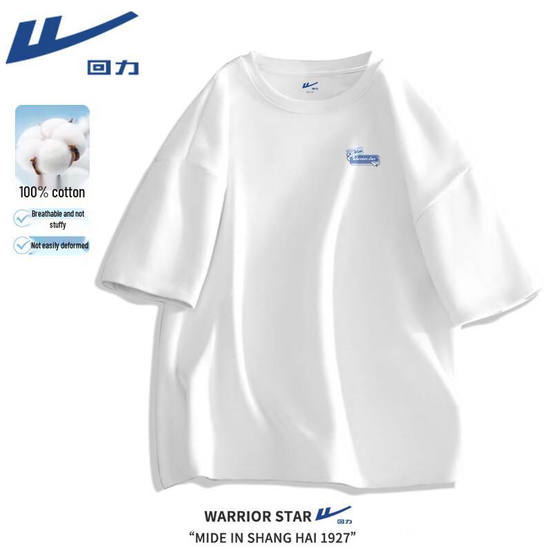 Warrior Summer Cotton T-shirt with Cartoon Print XL