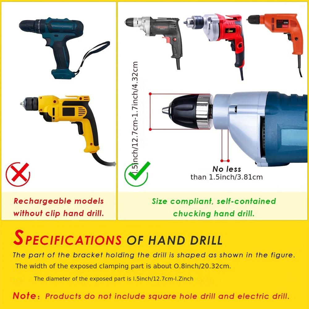 Square Hole Drill Bit Adapter,Easy Install & Remove,Accessory for Drill Press and Mortising Machine,Power Tool Part