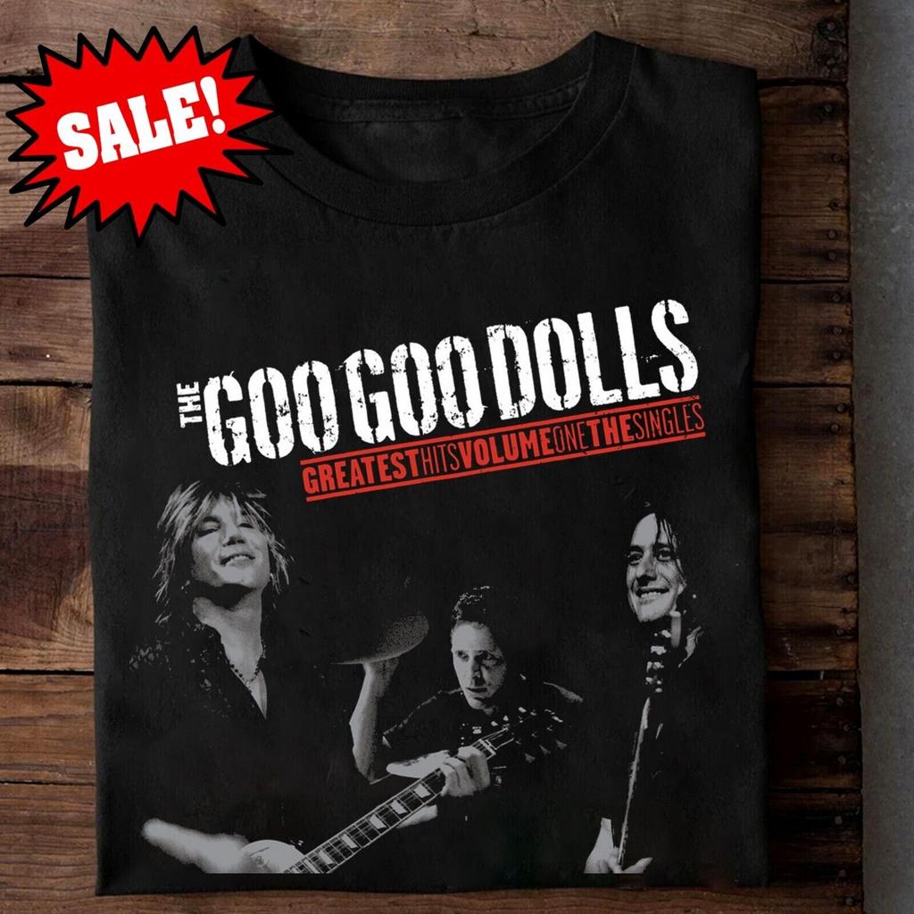 New The Goo Goo Dolls Siganture Band Cotton Black S-5XL T-Shirt 1D1988