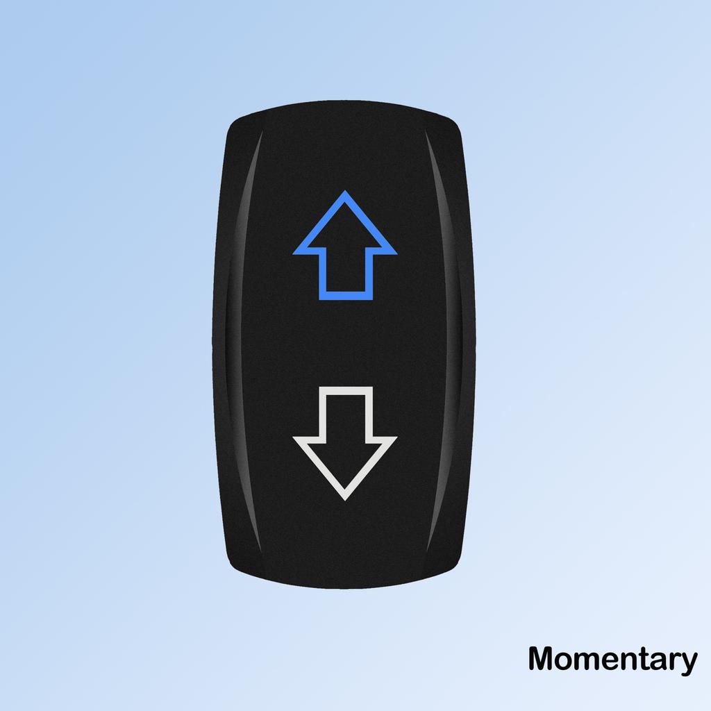 ARROWS 6Pin (ON)-OFF-(ON) DPDT Momentary Switch12V UP/DOWN Polarity Reverse Rocker Switch for ARB/Carling/NARVA Replace
