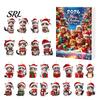 Christmas Tree Decorations Hanging Ornaments 2026 Cat Advent Calendar, 24 Days Countdown Calendar with Festive Home Decor Santa Hat Kitten 2D Acrylic