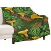 Foraging for Wild Chanterelle Throw Blanket Large Loose Luxury St for Sofa Blankets