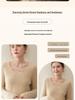 Women's Cashmere V-Neck Sweater - Elegant Rice Stitch Design, New Lazy Style, Simple Knitted Base Layer.