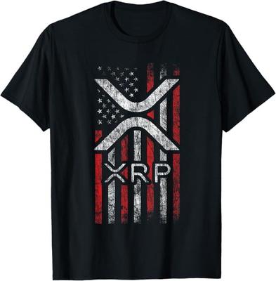 Criptovaluta - Criptovaluta XRP - Bandiera Americana - Maglietta XRP
