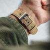 [ZULUDIVER] Zulu Diver Cloyd Canvas Watch Band 100% Cotton - Quick Release Spring Bars - Stainless Steel Buckle - Vintage Military Style - Desert Sand