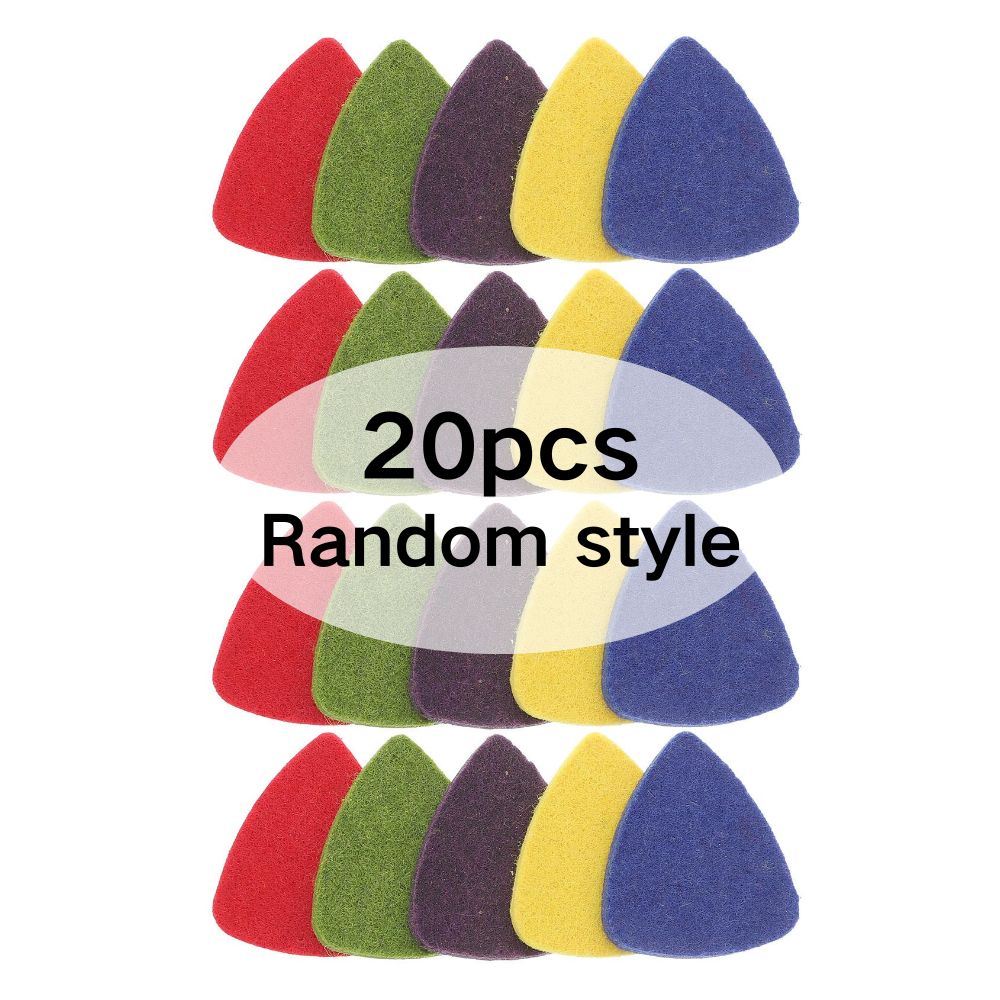 5/10/20pcs Felt Ukulele Picks Multicolor Guitar Bass Autoharp Banjo Concert Performance Portable Soft Yet Sturdy YMY