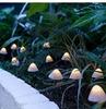 Waterproof Solar Mushroom String Lights for Outdoor Courtyard & Garden Decoration