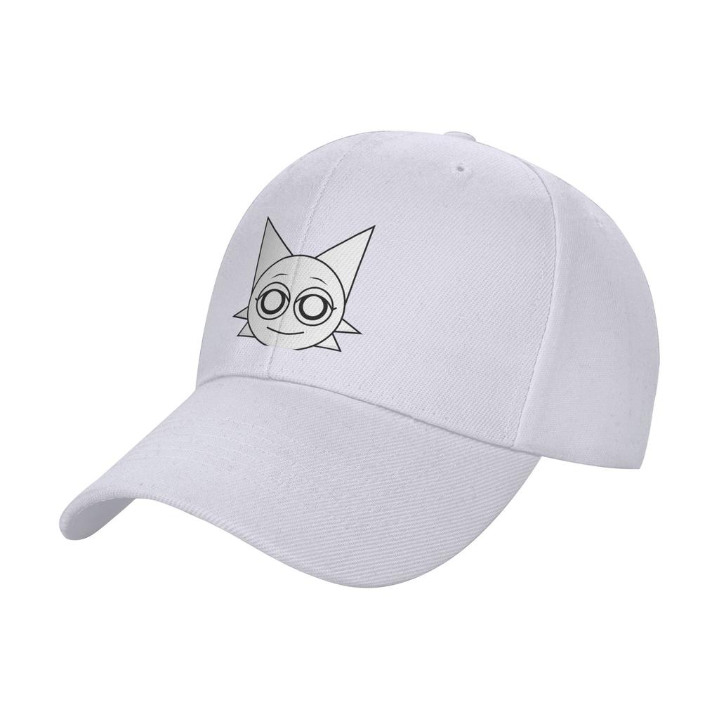 Sprunki Mode Heureux Wenda (blanc) Casquette de Baseball à Visière Courbée Style Rue Américain Visière Solaire