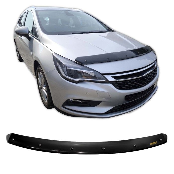 SCOUTT | Bra Capot Déflecteur Protection Pour Opel Astra K 2015-2021, Aérodynamique, Assemblage Facile, Aucun perçage requis