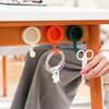 1/4 PCS Rotating Hooks Strong Adhesive Sticking Wall Kitchen Cute Hook Seamless No Punch Sticky Hook Key Holder Bathroom Organizer Rack