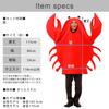 Crab Cosplay Funny Costume Funny Costume Halloween Crab Costume Funny Costume e0596 [monoii]