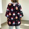 Sweat à capuche imprimé de Noël pour femme Coupe ample Haut pull décontracté
