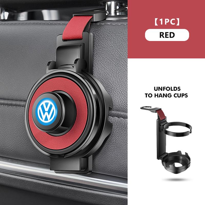 3-In-1 Cup Holder Hook Car Seat Multifunctional Seat Back Hook For Volkswagen VW Scirocco Passat Polo B5 B6 B7 CC Tiguan Sharan