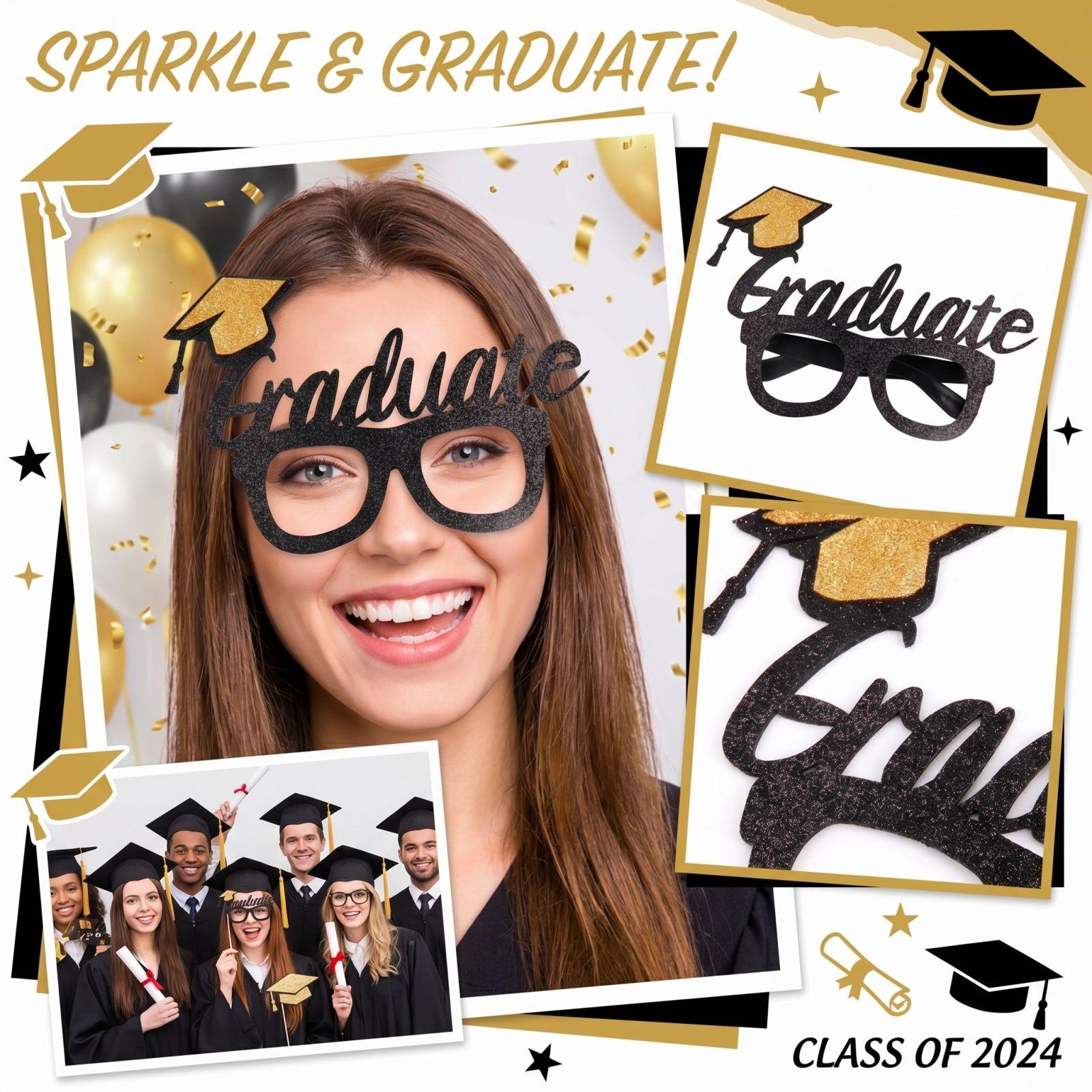 

Graduation Decoration Eyeframe Graduation Party Funny Photography Props Decoration One Size