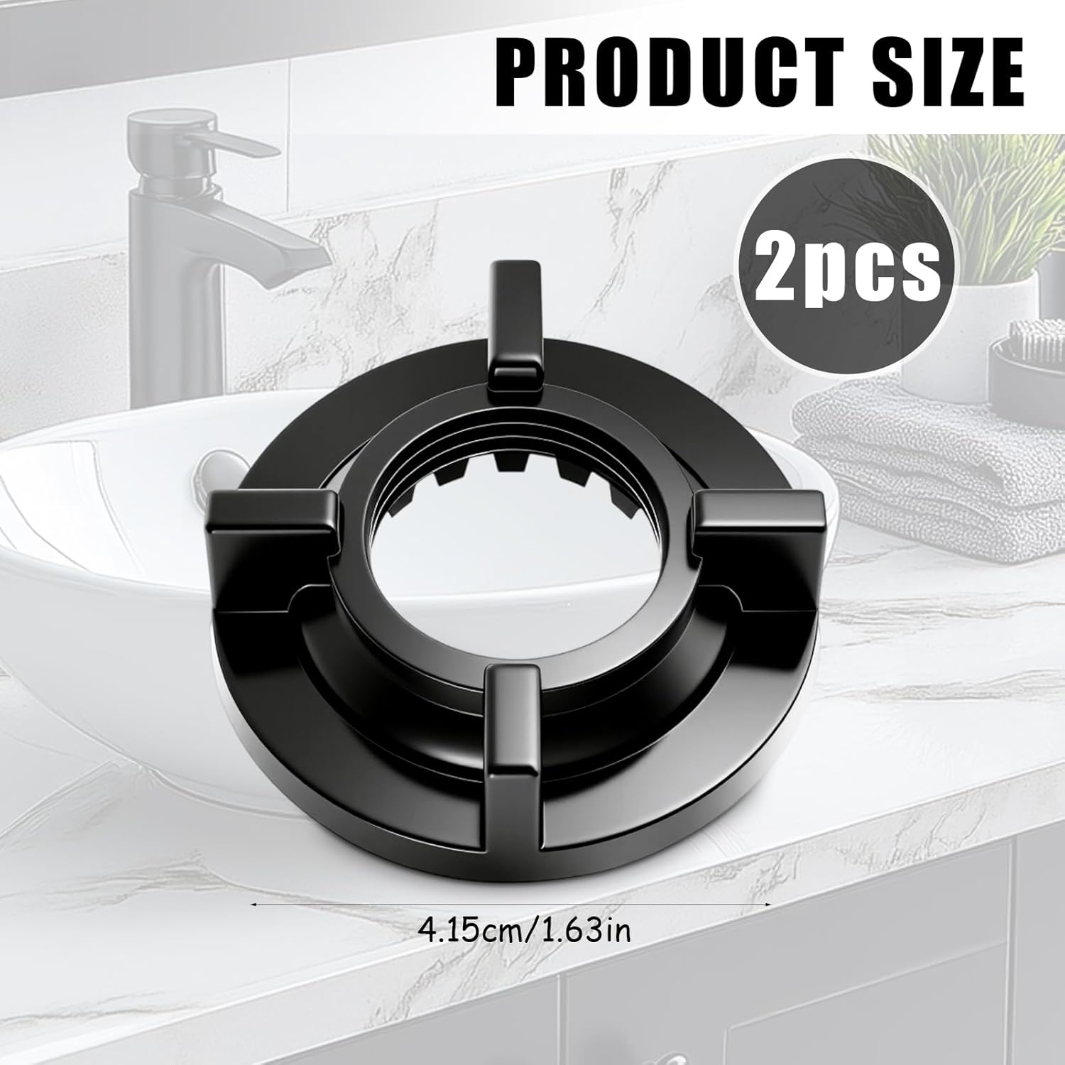 2PCS Faucet Parts Replacement, Mounting Lock Nut, Mounting Lock Nut for Basin Faucet, Installtion Winged Locknuts Replacement Parts for Kitchen,