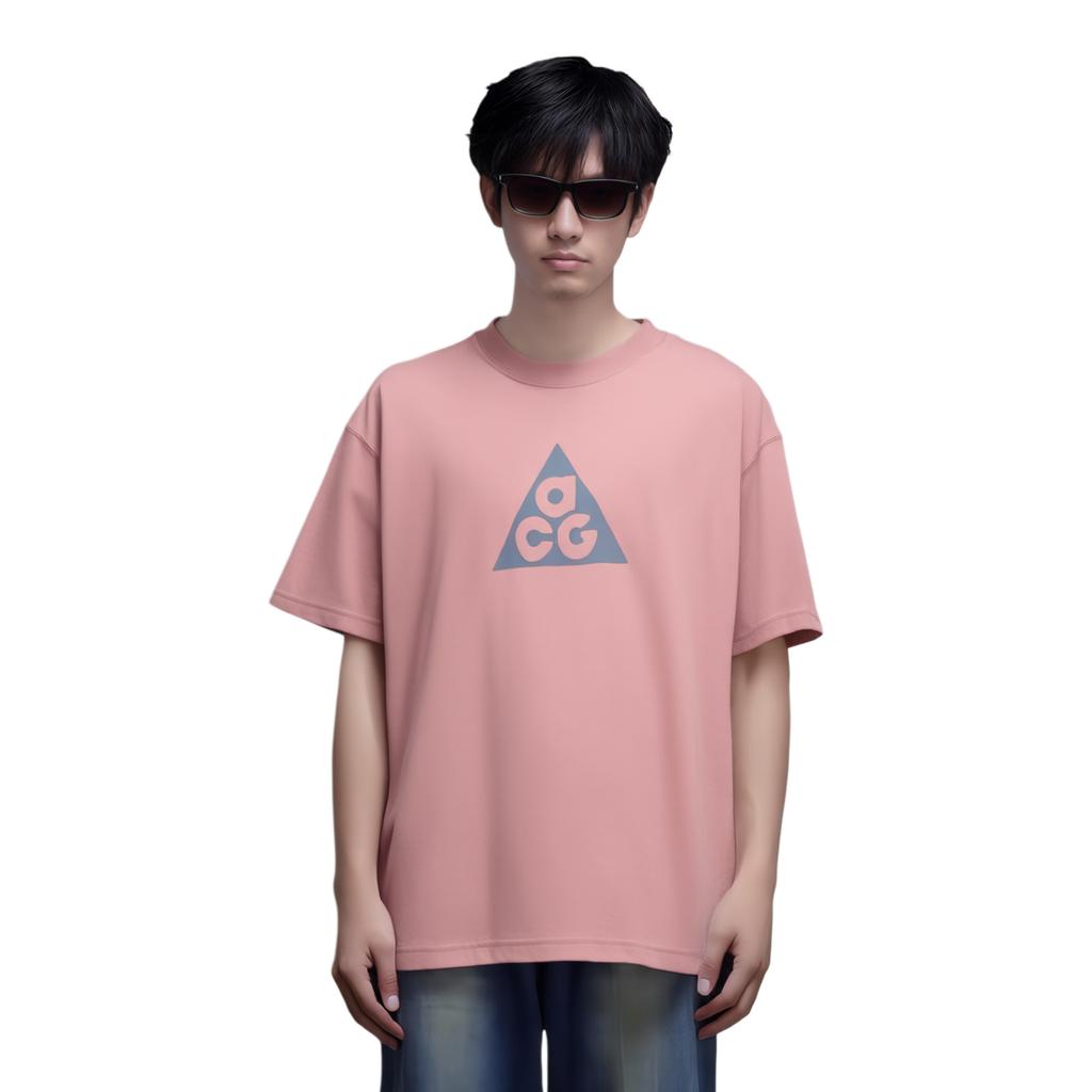 Nike ACG Dri-FIT Letter Print Crew Neck Tee Men Tops Pink FQ3741-618
