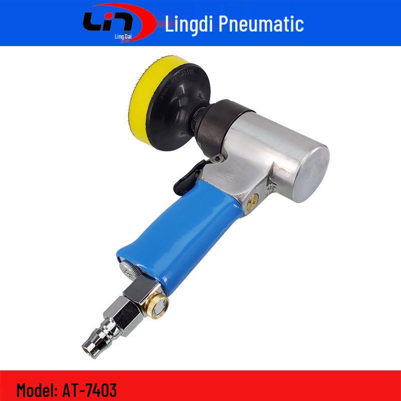 Taiwan Lingdi AT-7403 Handheld Pneumatic Polisher for Car Scratch Repair and Metal Paint Refinishing