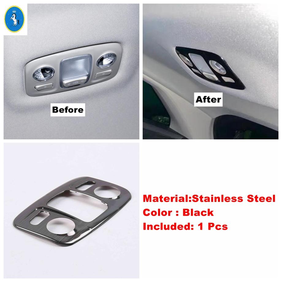 For Peugeot 3008 5008 GT 2017 -  Black Car Window Glass Lift / Door Speaker / Reading Lights Decor Cover Trim Accessories