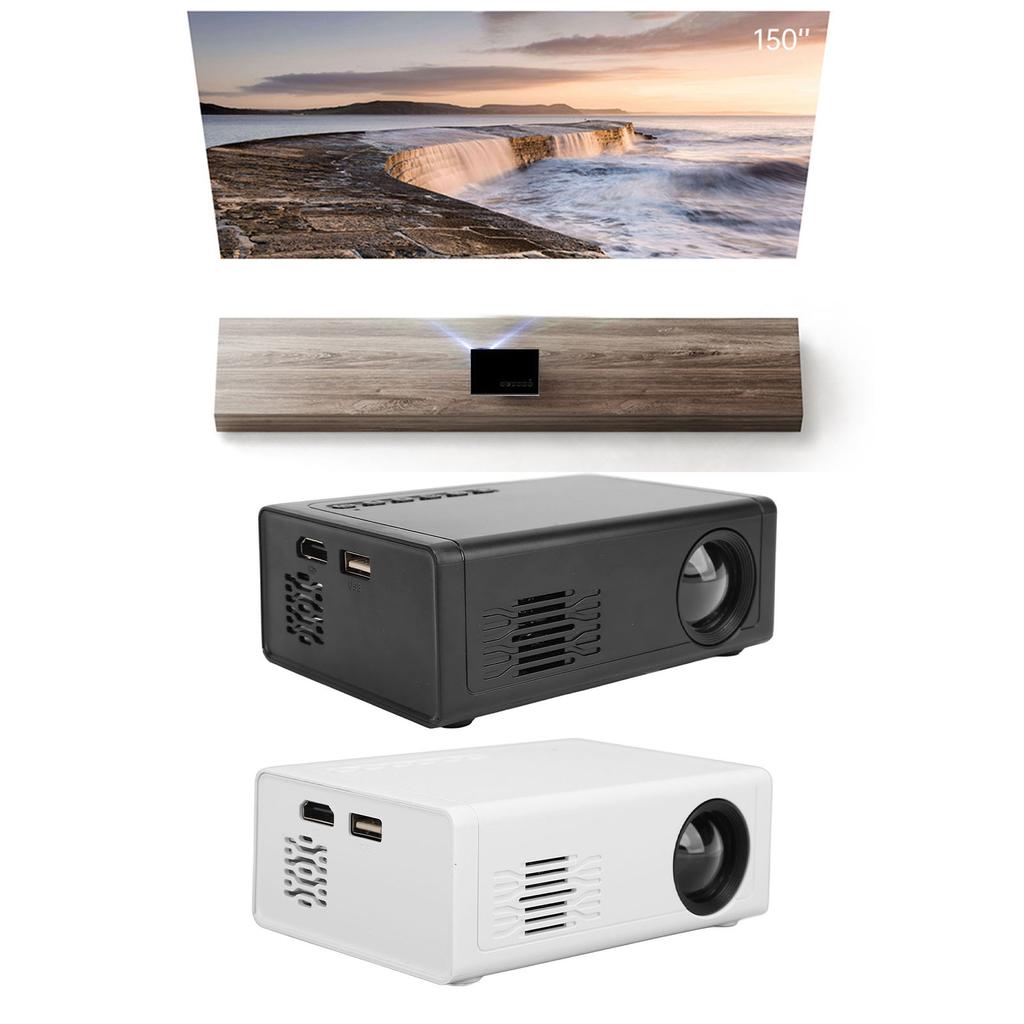 Portable Projector 1080P HD USB Movie Video Projector with HD Multimedia Interface Remote Control fo