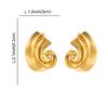 Spirals Ear Studs Irregular Shape Statement Earrings Eye Catching Ear Accessories