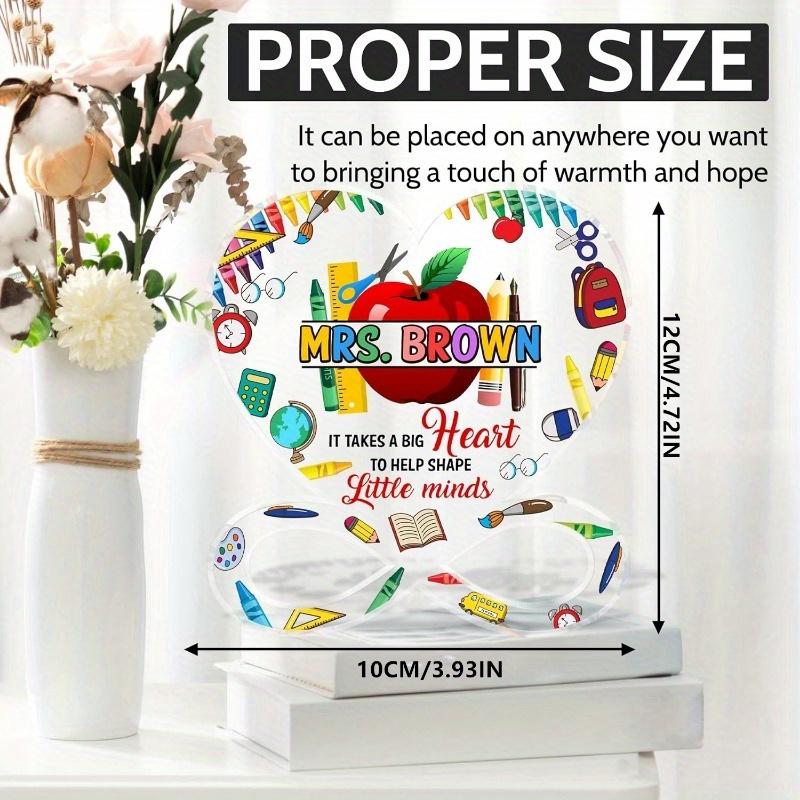 Ladies and Gentlemen, Teacher Thank-you Gift, Teacher Acrylic Plaque, Inspirational Teacher Desktop Decoration