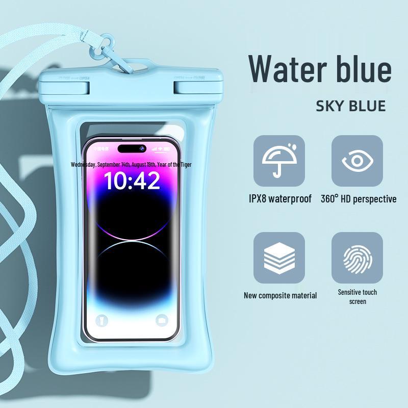 Waterproof Double Airbag Diving Phone Case with Touchscreen for Swimming