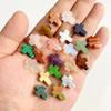 10pcs Natural Gem Stone Cross Beads Charm Spacer Handmade Beads for Jewelry Making DIY Bracelet Necklace Accessory