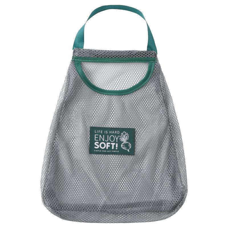 Fruit Vegetables Shopping Storage Bags Reusable Tote Mesh Net Woven Organizer Kitchen Shopper Vegetable Hanging Sorting Pocket