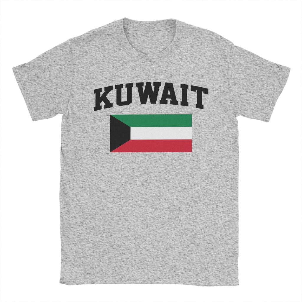 Kuwait Flag TShirt Unisex Funny Cotton Tee Shirt Round Collar Short Sleeve T Shirts Plus Size Clothes