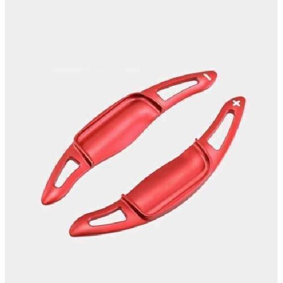 2pcs Shift Paddle Extension Steering Wheel For Toyota Camry 2018-2023 Red Alloy