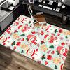 Christmas Snowman Chair Mat - Anime Cartoon Design, Non-Slip Rug for Office, Home Decor, Living Room, Bedroom, Game Room & Dormitory Carpet - Festive