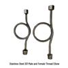 OIMG Stainless Steel Pressure Gauge Buffer Elbow