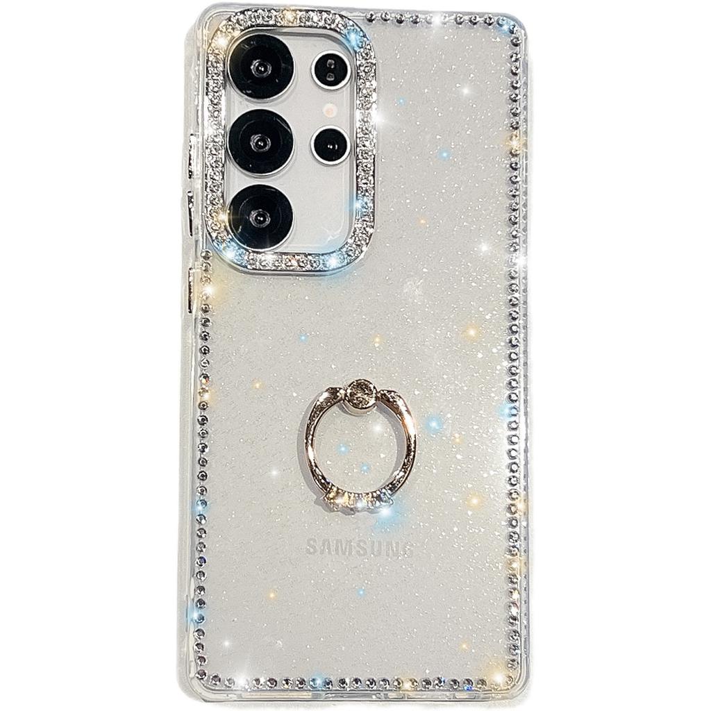 IMD Craft Flash Diamant Stern Geeignet für Samsung S25ultra Handyhülle A56 Ringhalterung S24FE Sturzsichere Hülle