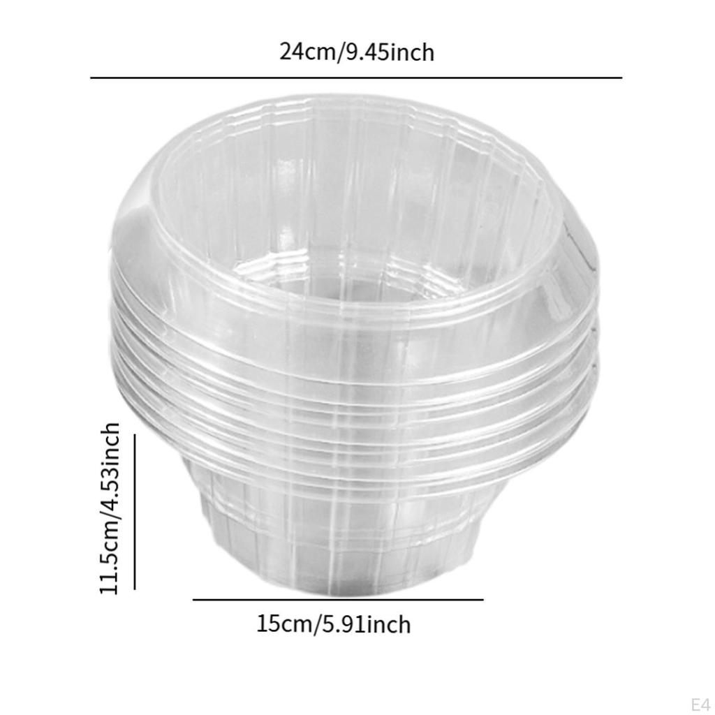 Plant Collar for Flower Pots in Green