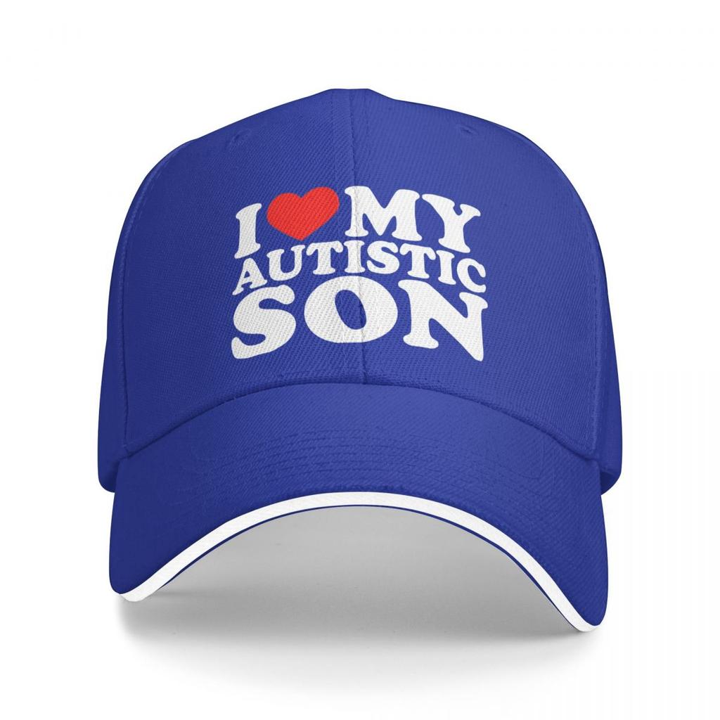 I Love My Autistic Son Baseball Cap Awareness Unisex Unisex Hip Hop Hats Sports Baseball Caps Gift