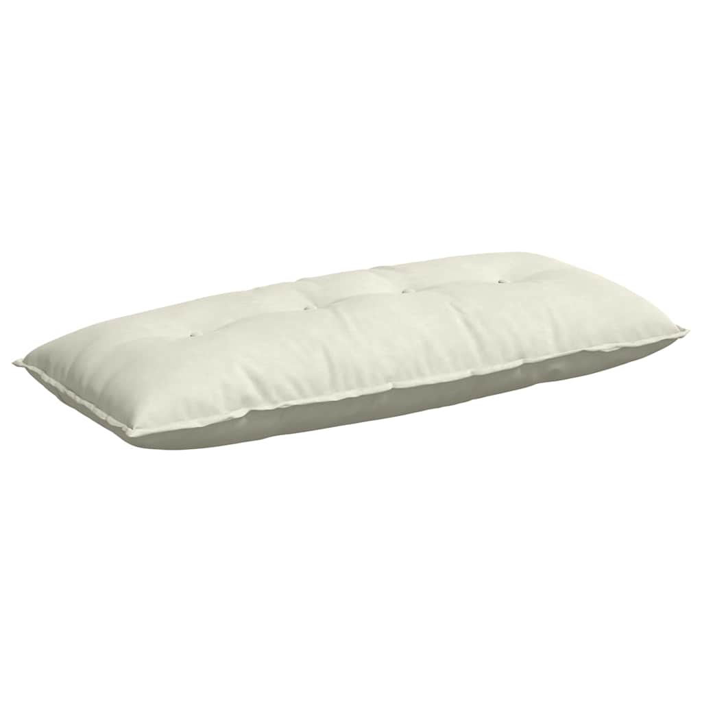 Back Cushion Cream 120 x 50 cm Cord Fabric