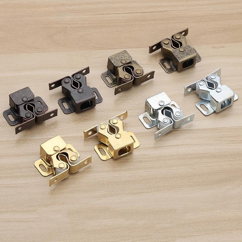 NAIERDI 2PCS Magnetschrank Fänge Türstopper Dämpfer Puffer mit Schrauben Möbelbeschläge
