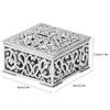 12pcs Square Hollow Plastic Gift Box Candy Boxes Wedding Birthday Party DecorationSilver